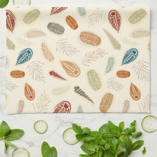 Trilobite Grabung Geschirrtuch (Gefaltet)