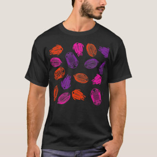 Trilobite Lover Fossil Muster 8 T-Shirt