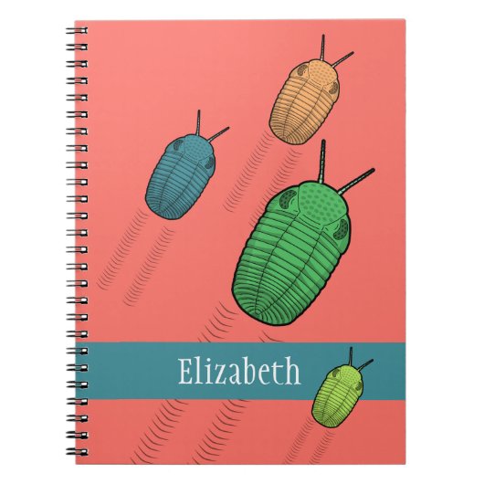 Trilobite Migration - prähistorisches Tier Notizblock (Vorderseite)