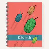 Trilobite Migration - prähistorisches Tier Notizblock (Vorderseite)