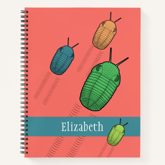 Trilobite Migration - prähistorisches Tier Notizblock (Vorderseite)