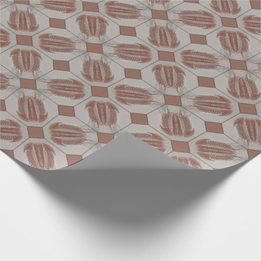 Trilobite Tile Geschenkpapier (Ecke)