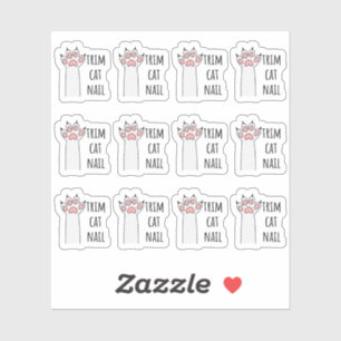 Trim Cat Nails Clipping Nail Pet Grooming Planner Aufkleber