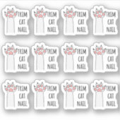 Trim Cat Nails Clipping Nail Pet Grooming Planner Aufkleber (Vorderseite)