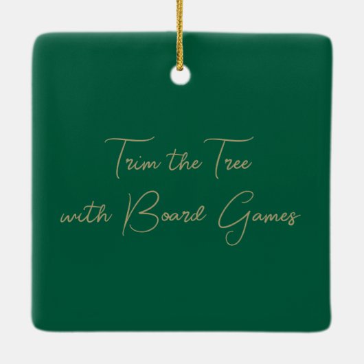 Trim the Tree with Board Games Ceramic Ornament (Rückseite)