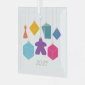 Trim the Tree with Board Games Glass Ornament (Vorderseite links)