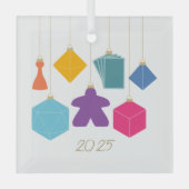 Trim the Tree with Board Games Glass Ornament (Vorderseite)