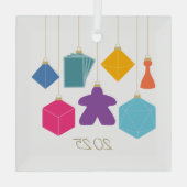 Trim the Tree with Board Games Glass Ornament (Rückseite)