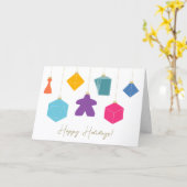 Trim the Tree with Board Games Holiday Card Karte (Gelbe Blume)
