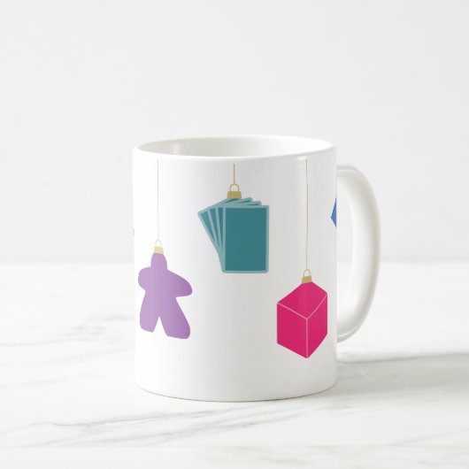 Trim the Tree with Board Games Mug Kaffeetasse (VorderseiteRechts)