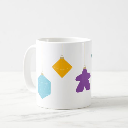 Trim the Tree with Board Games Mug Kaffeetasse (Vorderseite Links)