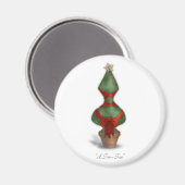 Trim Tree Corset Weihnachten Magnet (Vorderseite/Rückseite)