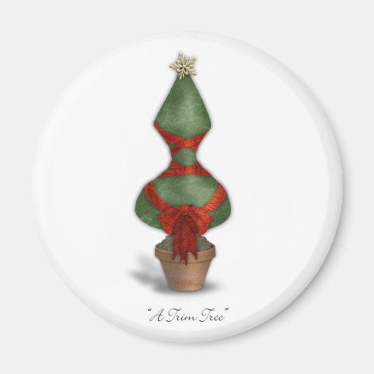 Trim Tree Corset Weihnachten Magnet (Vorne)