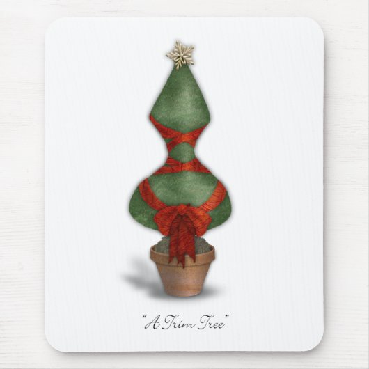 Trim Tree Corset Weihnachten Mousepad (Vorne)