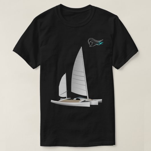 Trimaran Newick Spark T-Shirt (Design vorne)