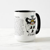 Trimble Familien-Wappen Tasse (VorderseiteRechts)