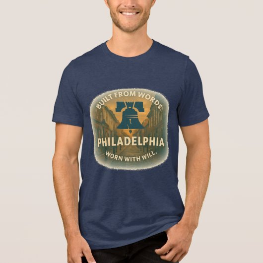TriMix Philly T-Shirt | Legacy-Software Tri-Blend Shirt (Vorderseite)