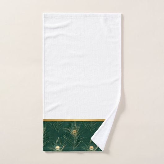 TRIMMED EMERALD GOLD BADEZIMMER TOWEL SET (Handtuch)