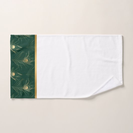 TRIMMED EMERALD GOLD BADEZIMMER TOWEL SET (Handtuch)