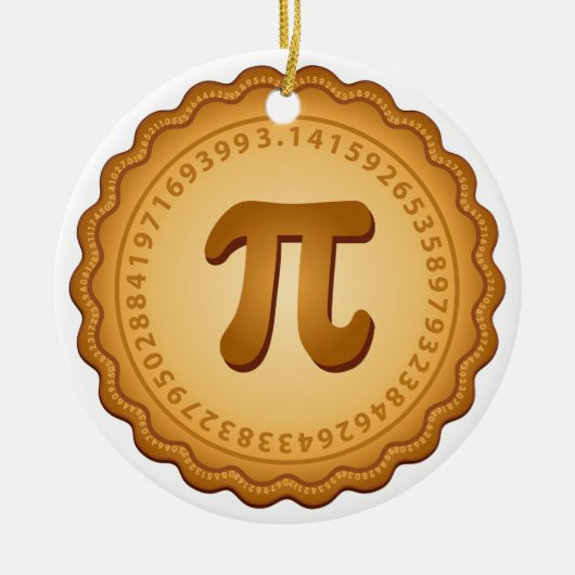 Trimmen Sie den Baum mit Pi Keramik Ornament (Vorne)