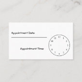 Trimmen Sie mich oben, Friseur Terminkarte (Rückseite)