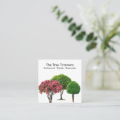 Trimmen und Entfernen von Bäumen Quadratische Visitenkarte (Stehend Vorderseite)