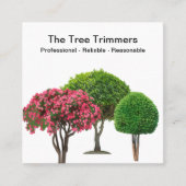 Trimmen und Entfernen von Bäumen Quadratische Visitenkarte (Vorderseite)