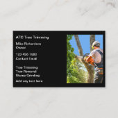 Trimmen und Entfernen von Visitenkarten für Bäume Visitenkarte (Vorderseite)