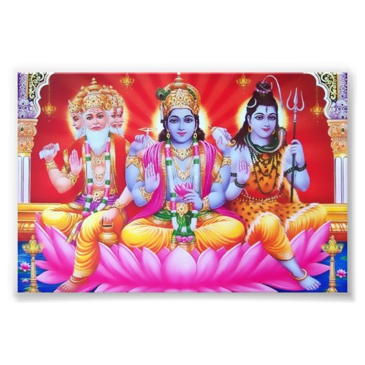 Trimurti Print (6" x 4") Fotodruck (Vorne)