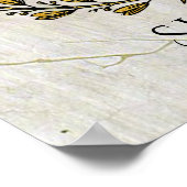 Trinacria Olive Wreath Your Text Poster (Ecke)