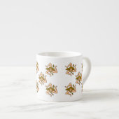 Trinacria pattern Sicilia Sicilian  Espressotasse (Vorderseite Rechts)