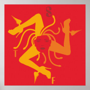 trinacria Plakat groß
