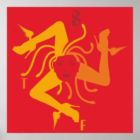 Trinacria Poster groß (Vorne)