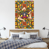 Trinacria Sicilia Leinwanddruck (Insitu (Schlafzimmer))