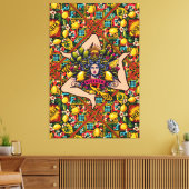 Trinacria Sicilia Leinwanddruck (Insitu (Wohnzimmer))