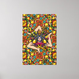 Trinacria Sicilia Leinwanddruck