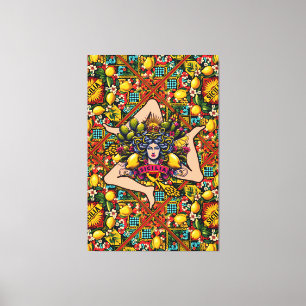 Trinacria Sicilia Leinwanddruck