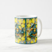 Trinacria Sicily Italy Pride Lemon Tile Medusa Kaffeetasse (VorderseiteRechts)