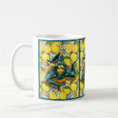 Trinacria Sicily Italy Pride Lemon Tile Medusa Kaffeetasse (Links)
