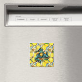 Trinacria Sicily Italy Pride Lemon Tile Medusa Magnet (In Situ (Geschirrspüler))