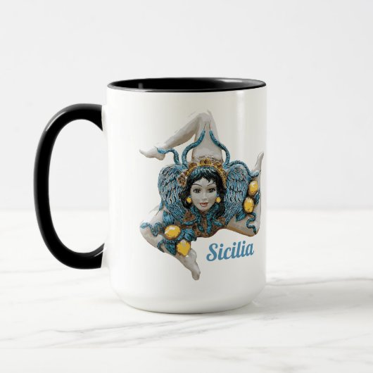 Trinacria Sizilien Drei Legende Sizilien Tasse (Links)