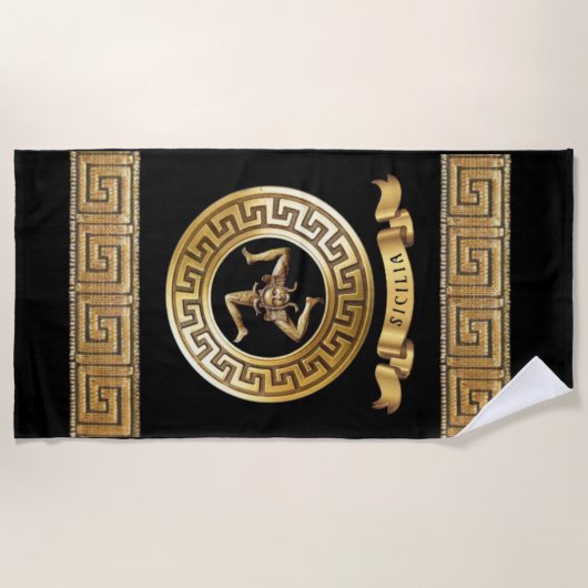 Trinacria Strandtuch (Vorderseite)