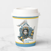 Trinacria von Sizilien Drei-Beine-Symbol Sicilia P Pappbecher (Rückseite)