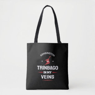 Trinbago in meinen Adern Trini Stolz SCHWARZ Tasche
