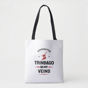 Trinbago in meinen Adern Trini Stolz WEISS Tasche