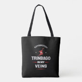 Trinbago in My Veins | Trini Pride BLACK Tasche (Rückseite)