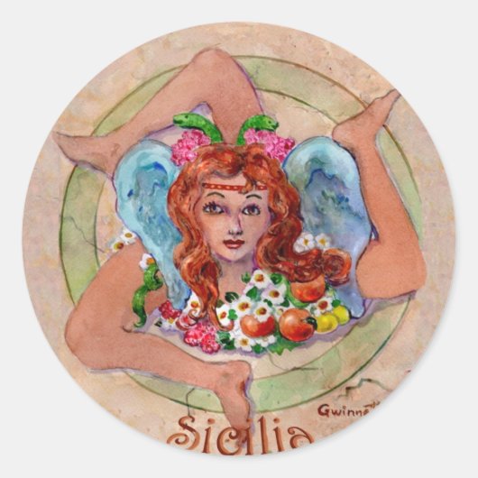 Trincircle2 Runder Aufkleber (Vorderseite)