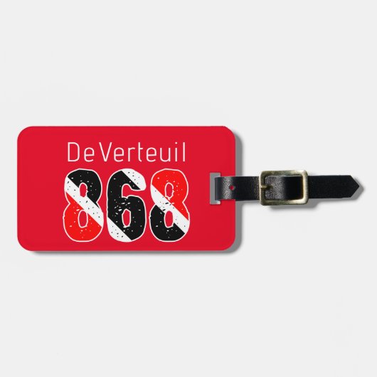 TRINI 868 RED GEPÄCKANHÄNGER (Vorderseite horizontal)