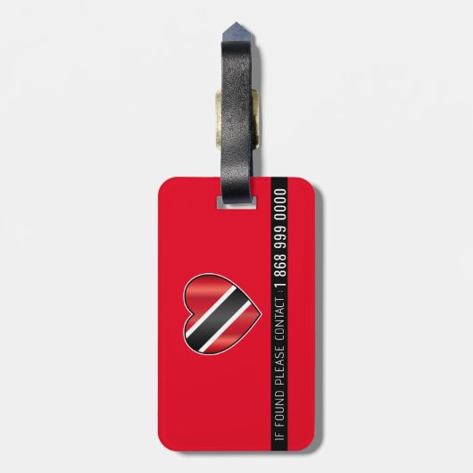 TRINI 868 RED GEPÄCKANHÄNGER (Rückseite vertikal)