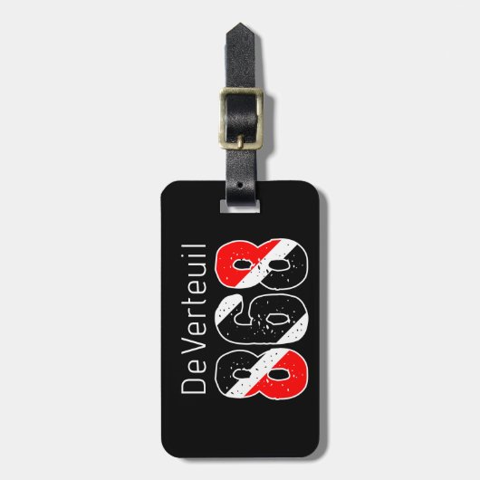 TRINI 868 SCHWARZ GEPÄCKANHÄNGER (Vorderseite vertikal)